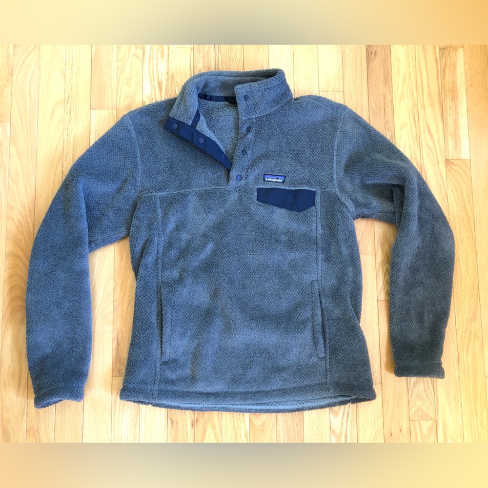Patagonia Re-Tool Snap-T Pullover Size Medium Grey